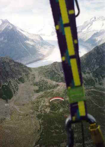 Toujours du déco (vue Nord: glacier : Aletsch)